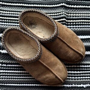 UGG Tan Suede Slip-On Shoes